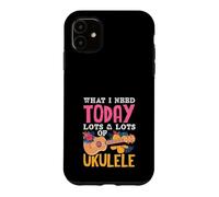 Custodia per iPhone 11 All I Need Is This Ukulele Divertente Lettore Musicale Hawaiano