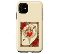 Custodia per iPhone 11 Allegoria dell'Amore Vintage Art Nouveau Romance