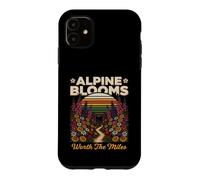 Custodia per iPhone 11 Alpine Blooms Worth The Miles Escursionismo Natura