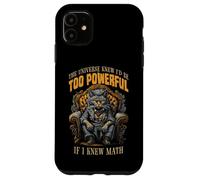 Custodia per iPhone 11 Amante della matematica dei gatti Divertente Felino Mob Boss Matematica E Algebra
