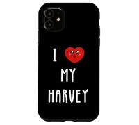 Custodia per iPhone 11 Amo Harvey Nome Divertente