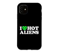 Custodia per iPhone 11 Amo Hot Aliens Divertente Extraterrestre SciFi ET Spazio UFO