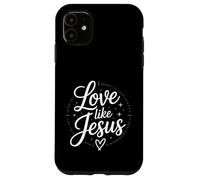 Custodia per iPhone 11 Amore come Gesù Messaggio di fede cristiana
