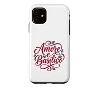 Custodia per iPhone 11 Amore e Basilico Italian Love Basilico Food Lover