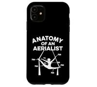 Custodia per iPhone 11 Anatomia di un Aerialista Divertente Circo Aereale Dolore Design