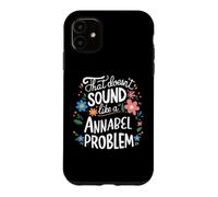 Custodia per iPhone 11 Annabel Personalized Cute Flower Girls Annabel Name