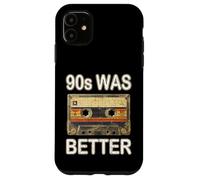 Custodia per iPhone 11 Anni '90 era meglio, Nostalgia Mix Tape, cassetta dimostrativa, musica retrò