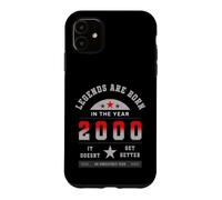 Custodia per iPhone 11 Anno 2000 Compleanno Leggende Vintage Retro Idea Regalo