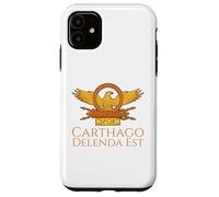 Custodia per iPhone 11 Antica Roma Latina Citazione SPQR Eagle - Carthago Delenda Est