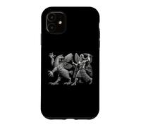 Custodia per iPhone 11 Antico dio sumero mesopotamico Ninurta contro Anzu Monster
