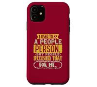 Custodia per iPhone 11 Antisociale Non Un Popolo Persona Socialmente Selettivo Introverso