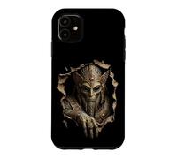 Custodia per iPhone 11 Anunnaki Alien Strappato Panno Sumero Grafica 3D