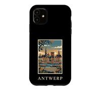 Custodia per iPhone 11 Anversa, Belgio, fronte fiume, orizzonte, viaggio, arte