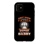 Custodia per iPhone 11 Any Man Can Be A Father Saluki Daddy Funny Dog Dad