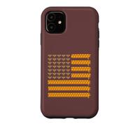 Custodia per iPhone 11 Apicoltura Bandiera Americana A Nido D'ape Miele Apicoltore