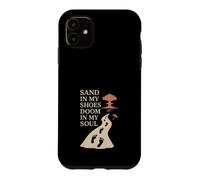 Custodia per iPhone 11 Apocalypso Dark Humor Beach Rave Fine del mondo Meme Tramonto