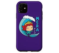 Custodia per iPhone 11 Aquaman Movie Chibi Mera and Mermaid Wave