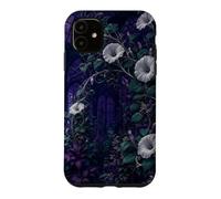 Custodia per iPhone 11 Arco Moonflower nel giardino di mezzanotte