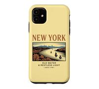 Custodia per iPhone 11 Arte Vintage di New York: Acqua e Luce Inquieta
