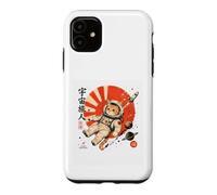 Custodia per iPhone 11 Astronauta giapponese Cosmic Wanderer Space Cat