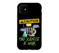 Custodia per iPhone 11 ATTENZIONE Scienziato pazzo al lavoro - Funny Science Scientist's