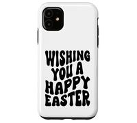 Custodia per iPhone 11 Augurandovi una felice Pasqua felice Risurrezione Domenica Gesù