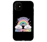 Custodia per iPhone 11 Autism Pro Acceptance Rainbow con simbolo dell'infinito