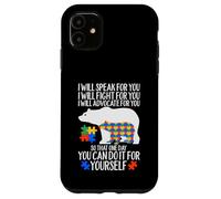 Custodia per iPhone 11 Autismo Mamma Orso Parlerò Fight Advocate per te