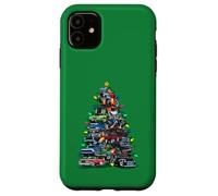 Custodia per iPhone 11 Auto Madness Albero di Natale! Classic Muscle Cars e Hotrods