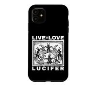 Custodia per iPhone 11 Ave Satana Live Love Lucifer With Dancing Demons Original