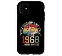 Custodia per iPhone 11 Awesome Since 1968-58° compleanno femminile vintage empowered