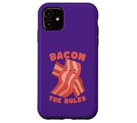 Custodia per iPhone 11 Bacon The Rules Kawaii Carino Divertente
