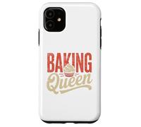 Custodia per iPhone 11 Baking Queen Crowned Chef Cute Baking Lover