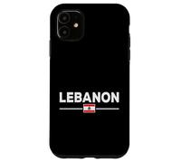 Custodia per iPhone 11 Bandiera del Libano, Beirut, cedro, libanese, Heritage Design