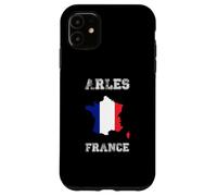 Custodia per iPhone 11 Bandiera della Francia invecchiata Arles Pride