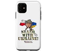 Custodia per iPhone 11 Bandiera della Polonia Selenskyj cane Stand with Ucraina
