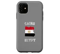 Custodia per iPhone 11 Bandiera dell'Egitto Distressed Cairo Pride