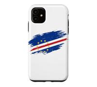 Custodia per iPhone 11 Bandiera di Capo Verde con grafica grunge invecchiata