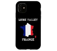 Custodia per iPhone 11 Bandiera Francia Distressed Valle della Loira Pride