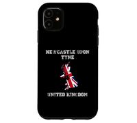 Custodia per iPhone 11 Bandiera retrò Newcastle Upon Tyne Regno Unito invecchiata