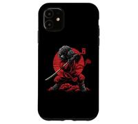 Custodia per iPhone 11 Barboncino Papà Carino Anime Giapponese Roba Samurai Cane Ninja