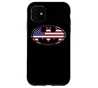 Custodia per iPhone 11 Batman American Flag Oval