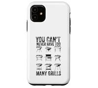 Custodia per iPhone 11 BBQ Pit Master Divertente che non si possono mai avere troppe griglie