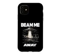 Custodia per iPhone 11 BEAM ME AWAY UFO Alien Abduction Fantascienza Space Ship