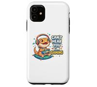 Custodia per iPhone 11 Bearded Dragon Gaming Reptiles Can't Hear You I'm Gaming