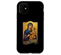 Custodia per iPhone 11 Beata Madre e Gesù Mariano Cattolico