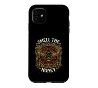 Custodia per iPhone 11 Beekeeper Smell The Honey Vintage Bee Apiary Graphic