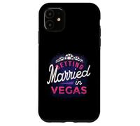 Custodia per iPhone 11 Bella sposarsi a Vegas Casino Jewel Crown