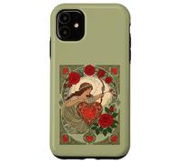 Custodia per iPhone 11 Bellezza e la ferita Vintage Art Nouveau Romance