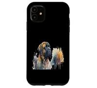 Custodia per iPhone 11 Bellissimo ritratto di mastino ad acquerello